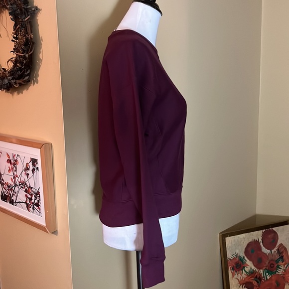 Vtg 80s CHAMPION REVERSE WEAVE Size XS  Red Wine Ribbed Collar Sleeve Logo NEW - Picture 4 of 16